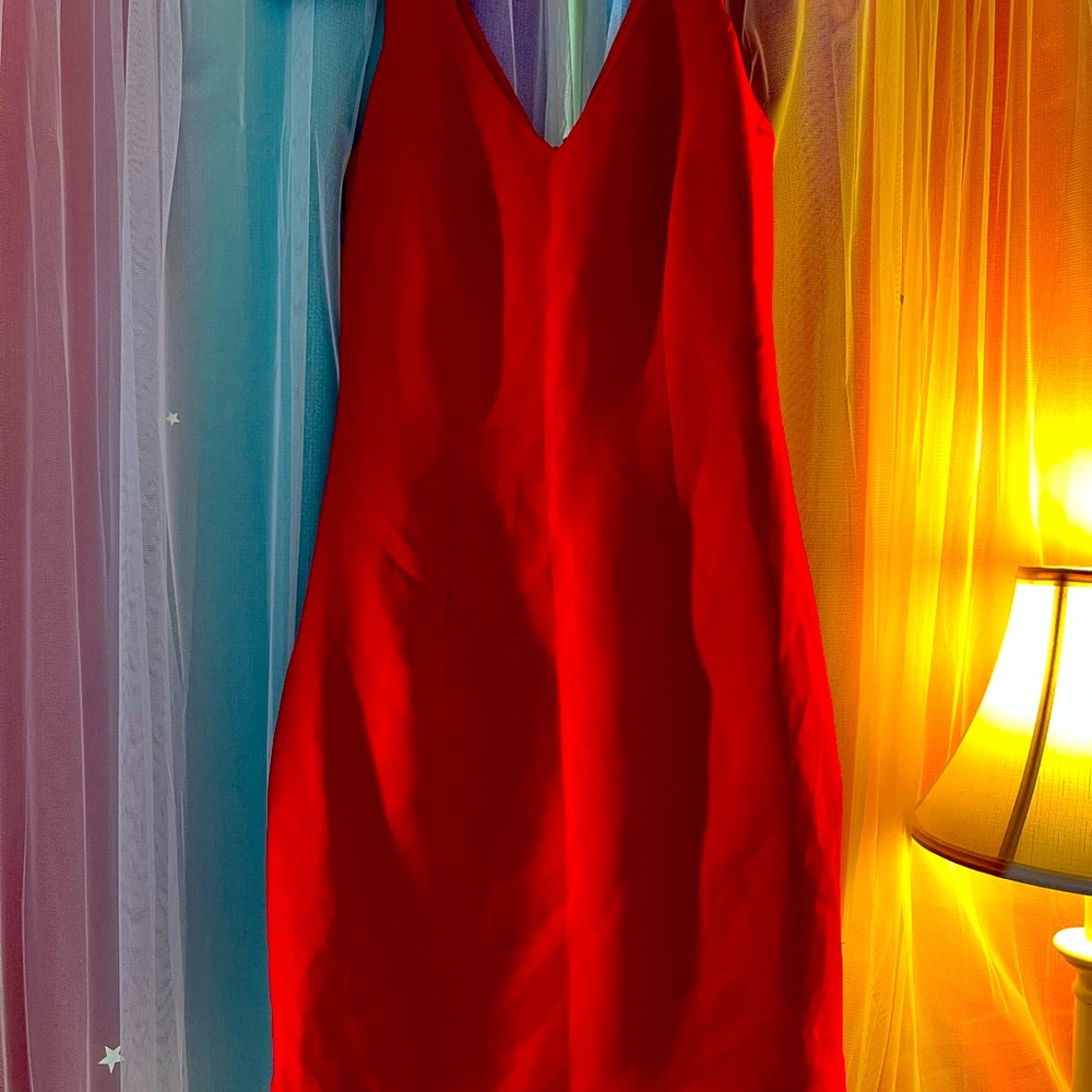 Andrea Polizzi for Rex Lester. Red business dress. Size 2.